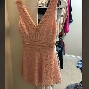 Light pink lace dress